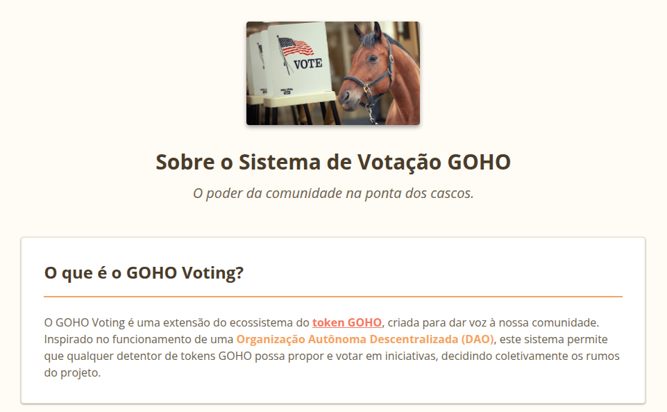 Projeto GOHO Votes